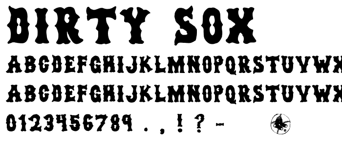 dirty sox font